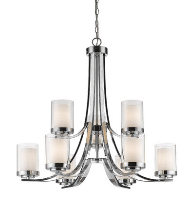 Z-Lite Willow 9 Light Chandelier in Chrome 426-9-CH