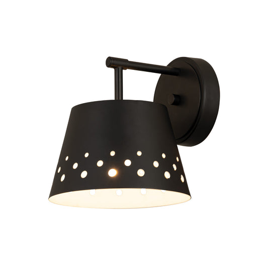 Z-Lite Katie 1 Light Wall Sconce in Matte Black 6014-1S-MB