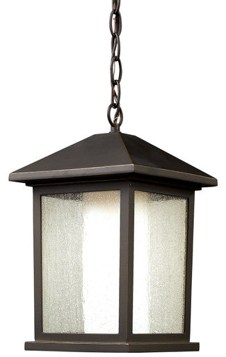 Z-Lite Mesa 1 Light Outdoor Chain Light in Oil Rubbed Bronze 524CHB