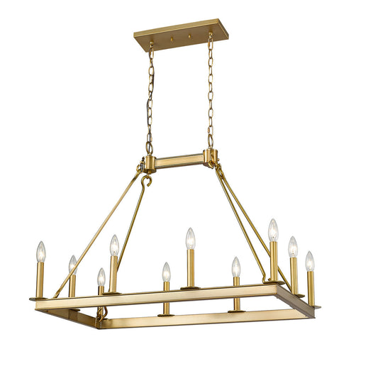 Z-Lite Barclay Chandelier in Olde Brass 482-10L-OBR