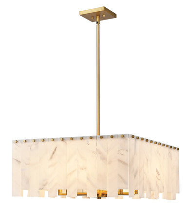 Z-Lite Viviana 8 Light Chandelier in Rubbed Brass 345P26-RB