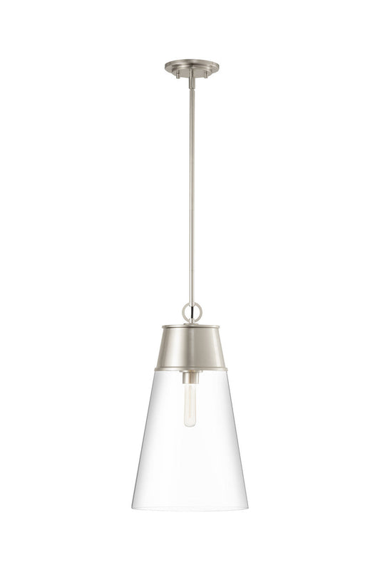 Z-Lite Wentworth 1 Light Pendant in Brushed Nickel 2300P12-BN