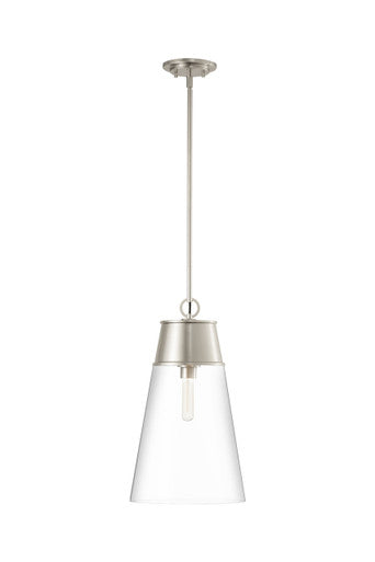 Z-Lite Wentworth 1 Light Pendant in Brushed Nickel 2300P12-BN