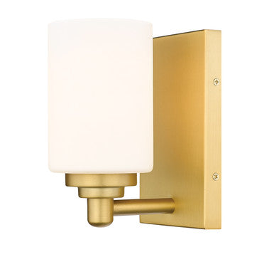 Z-Lite Soledad 1 Light Wall Sconce in Brushed Gold 485-1S-BG