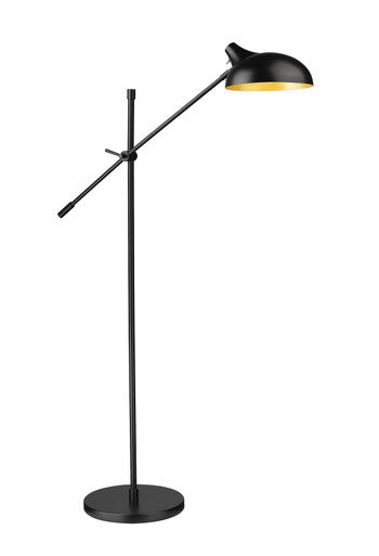 Z-Lite Bellamy 1 Light Floor Lamp in Matte Black 1942FL-MB