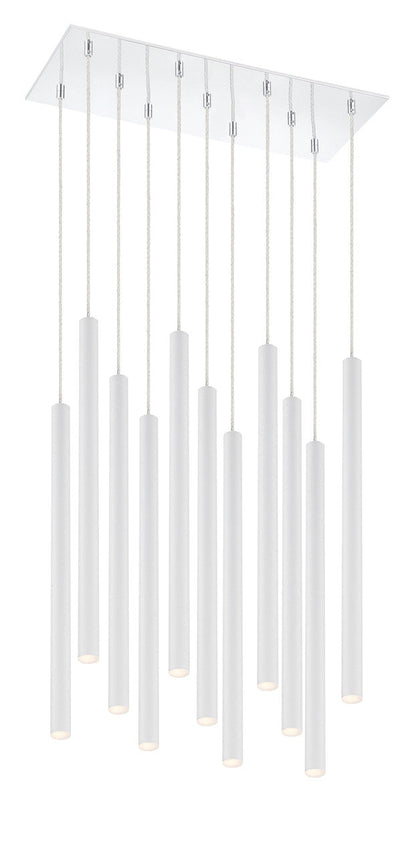 Z-Lite Forest Chandelier in Chrome 917MP24-WH-LED-11LCH