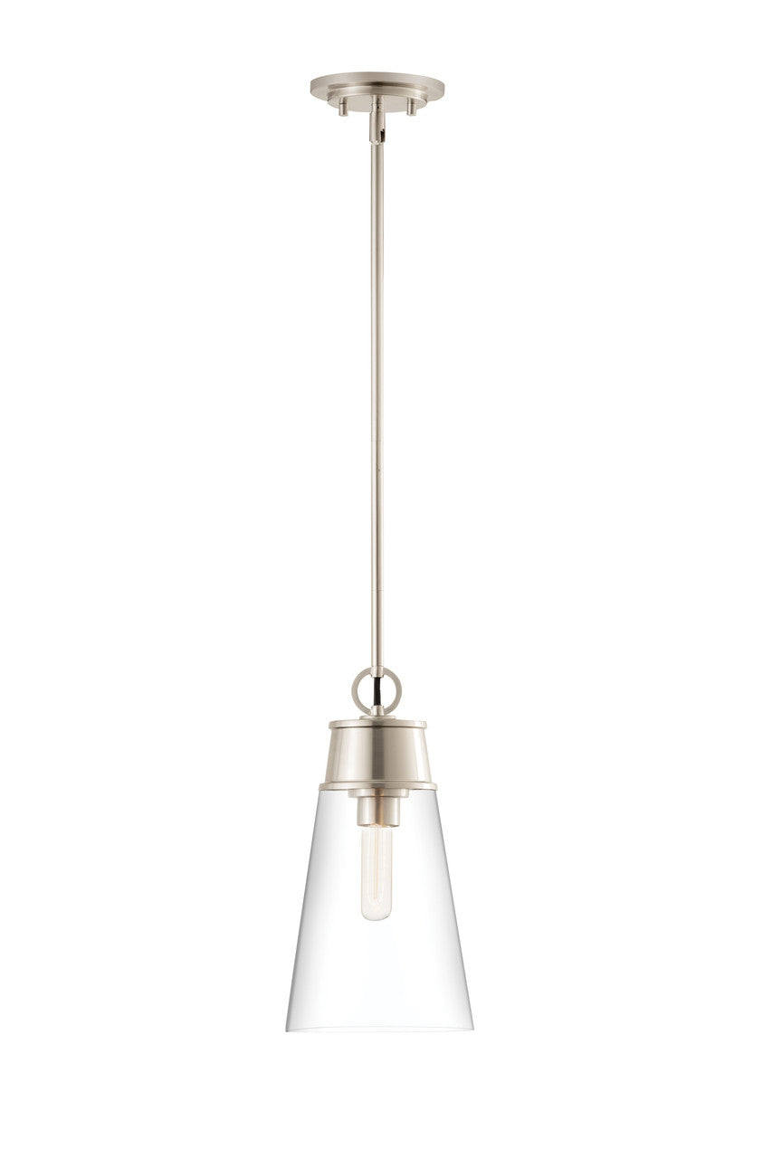 Z-Lite Wentworth 1 Light Pendant in Brushed Nickel 2300P8-BN