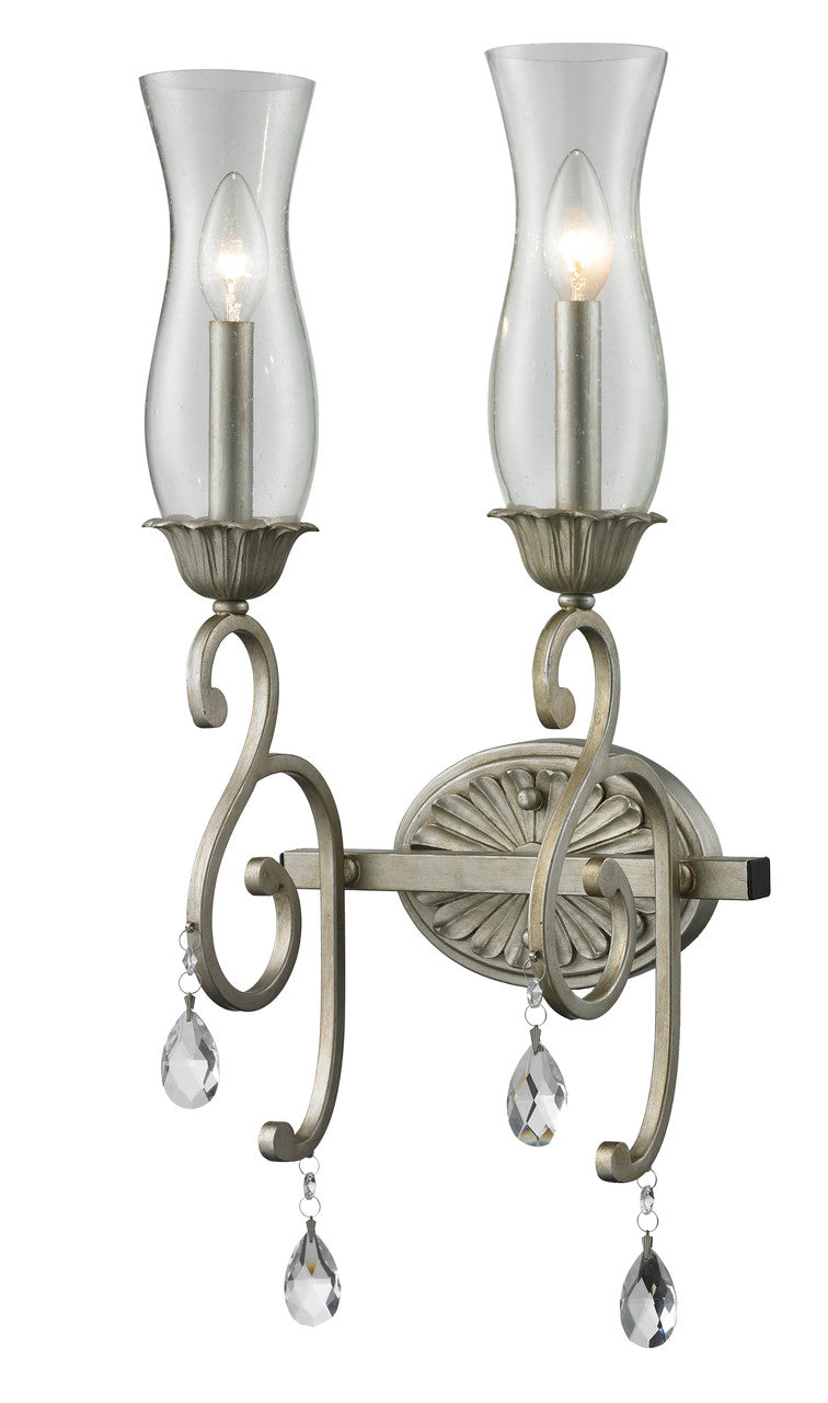 Z-Lite Melina Wall Sconce in Antique Silver 720-2S-AS