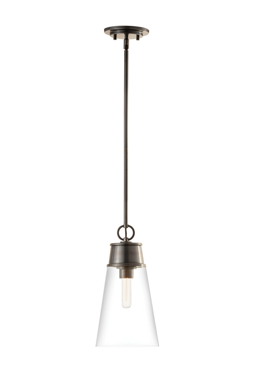 Z-Lite Wentworth 1 Light Pendant in Plated Bronze 2300P8-BP