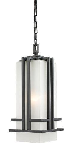 Z-Lite Abbey 1 Light Outdoor Chain Mount Ceiling Fixture in Outdoor Rubbed Bronze 550CHB-ORBZ