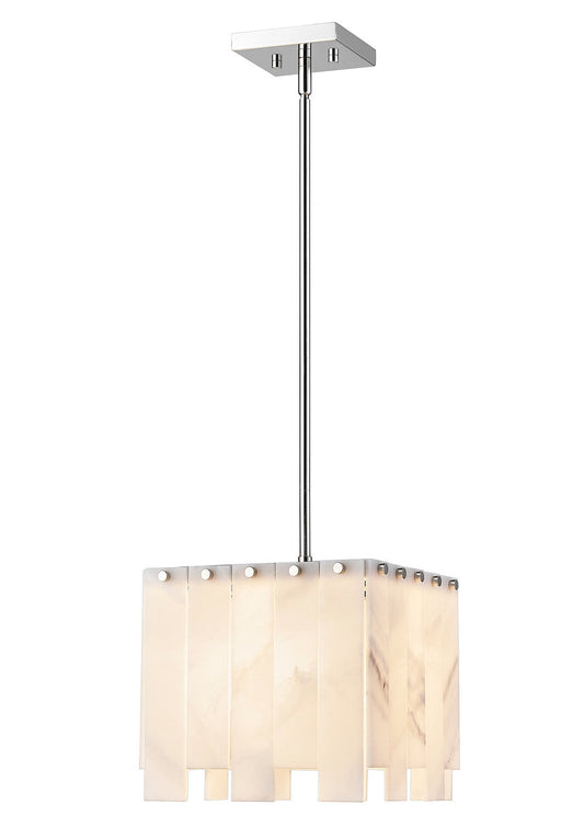 Z-Lite Viviana 1 Light Pendant in Polished Nickel 345P12-PN