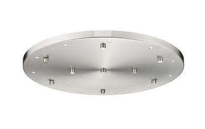 Z-Lite Multi Point Canopy 11 Light Ceiling Plate in Brushed Nickel CP2411R-BN