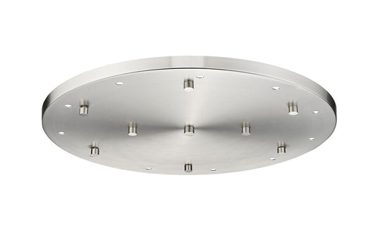 Z-Lite Multi Point Canopy 11 Light Ceiling Plate in Brushed Nickel CP2411R-BN