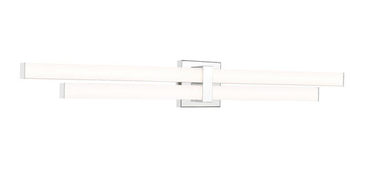 Z-LITE Zane 2 Light Vanity in Chrome  1008-40W-CH-LED