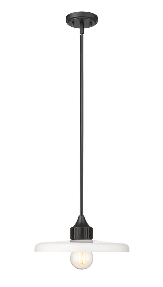 Z-Lite Paloma 1 Light Pendant in Matte Black 820P14-MB