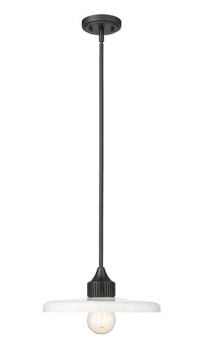 Z-Lite Paloma 1 Light Pendant in Matte Black 820P14-MB