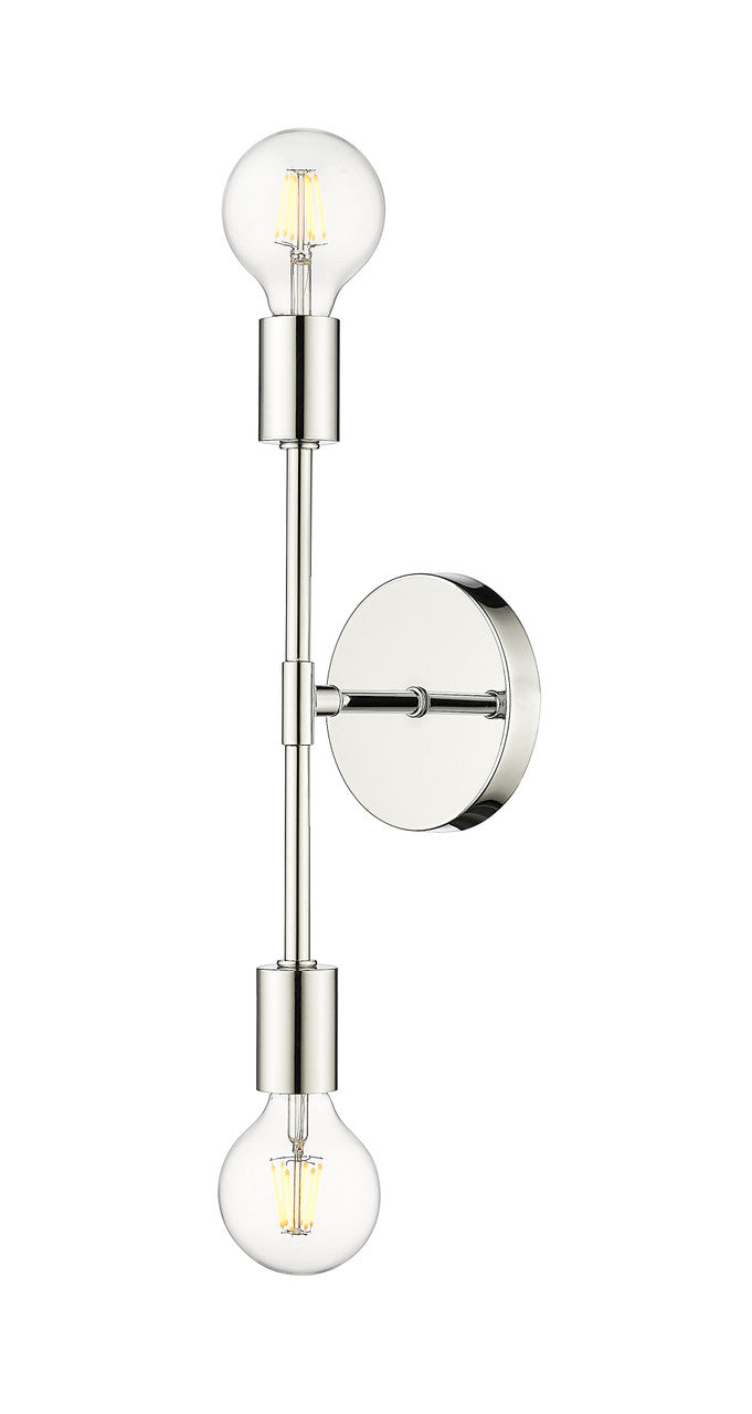 Z-Lite Modernist 2 Light Wall Sconce in Chrome 731-2S-CH