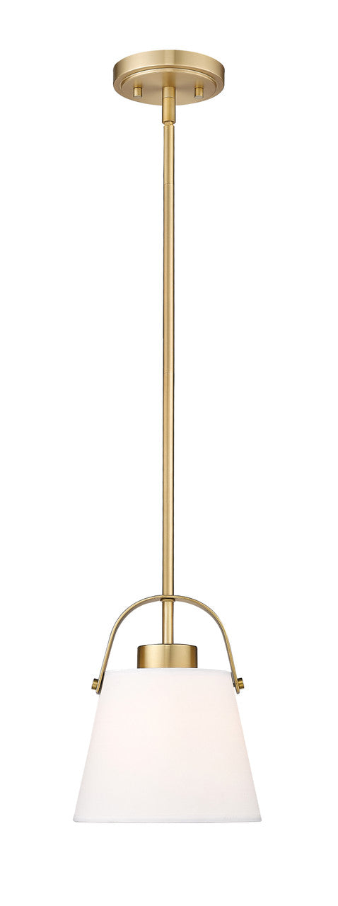 Z-Lite Z-Studio 1 Light Pendant in Heritage Brass 743P8-HBR