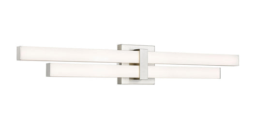 Z-LITE Zane 2 Light Vanity in Brushed Nickel 1008-32W-BN-LED