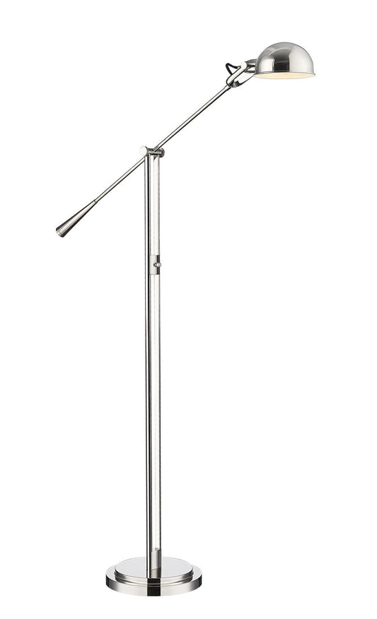 Z-LITE Grammercy Park 1 Light Floor Lamp in Polished Nickel 741FL-PN