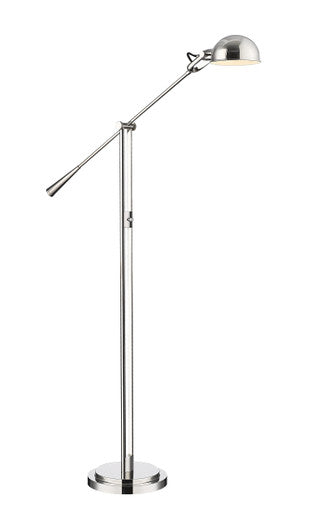 Z-Lite Grammercy Park 1 Light Floor Lamp in Polished Nickel 741FL-PN