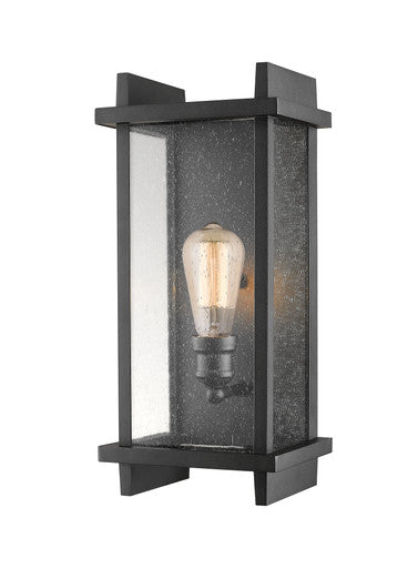 Z-Lite Fallow 1 Light Outdoor Wall Light in Black 565M-BK