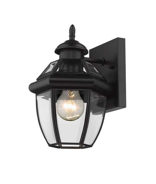 Z-Lite Westover 1 Light Outdoor Wall Light in Black 580XS-BK