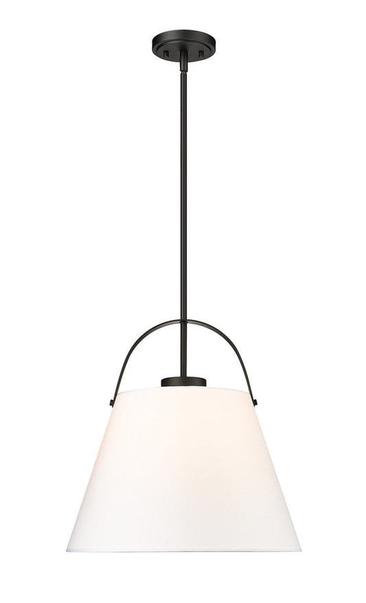 Z-Lite Z-Studio 1 Light Pendant in Matte Black 743P18-MB