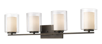 Z-Lite Willow 4 Light Vanity in Olde Bronze 426-4V-OB