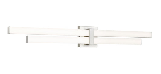 Z-LITE Zane 2 Light Vanity in Brushed Nickel 1008-40W-BN-LED