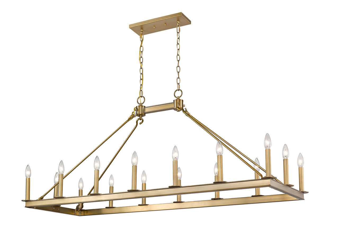 Z-Lite Barclay Chandelier in Olde Brass 482-16L-OBR