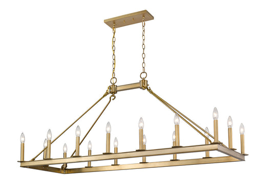 Z-Lite Barclay Chandelier in Olde Brass 482-16L-OBR