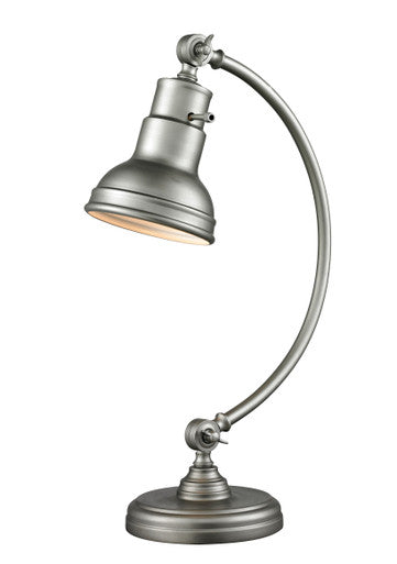 Z-Lite Ramsay 1 Light Table Lamp in Burnished Silver TL119-BS