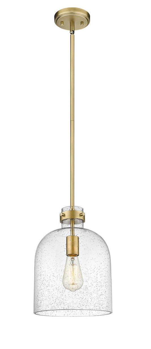 Z-Lite Pearson 1 Light Pendant in Rubbed Brass 817-9RB