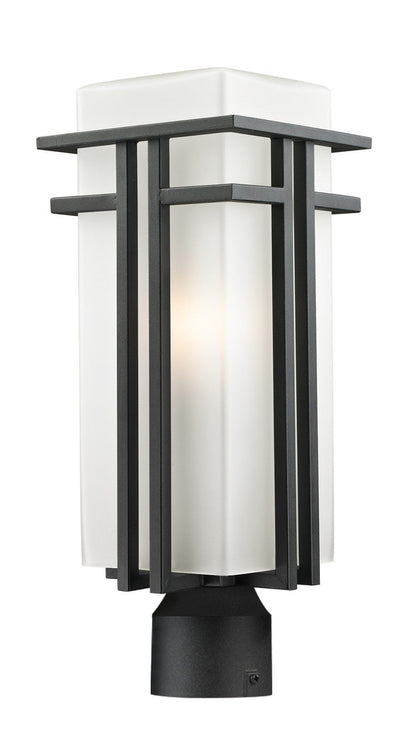 Z-Lite Abbey Outdoor Post Mount Fixture in Black 549PHB-BK-R