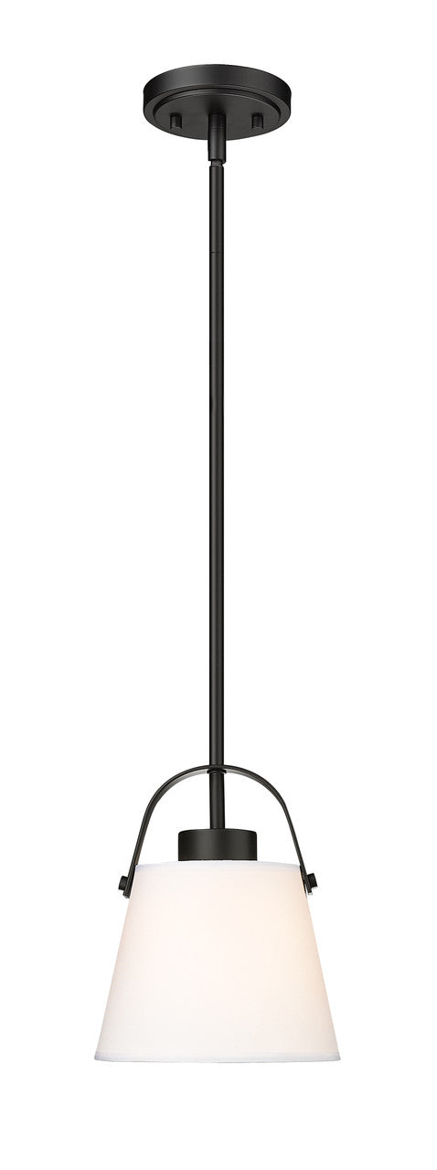 Z-Lite Z-Studio 1 Light Pendant in Matte Black 743P8-MB