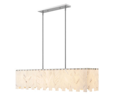 Z-Lite Viviana 7 Light Linear Chandelier in Polished Nickel 345-49L-PN