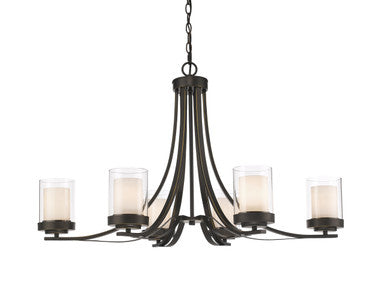 Z-Lite Willow 6 Light Chandelier in Olde Bronze 426-6-OB