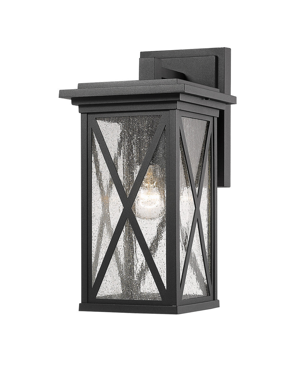 Z-Lite Brookside 1 Light Outdoor Wall Light in Black 583M-BK