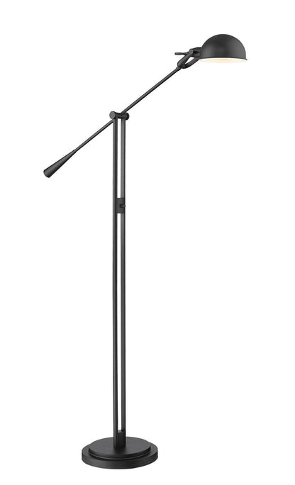 Z-LITE Grammercy Park 1 Light Floor Lamp in Matte Black   741FL-MB