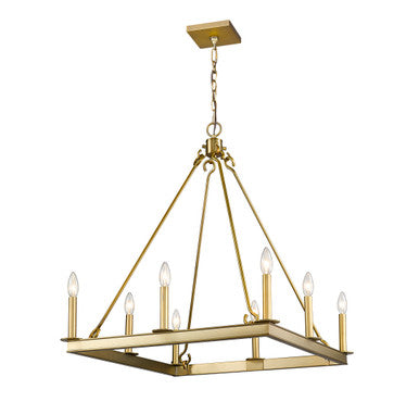 Z-Lite Barclay 8 Light Chandelier in Olde Brass 482S-8-26OBR