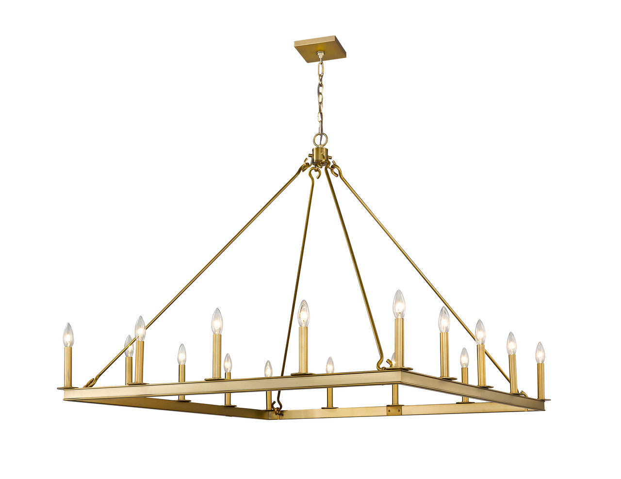 Z-Lite Barclay Chandelier in Olde Brass 482S-16OBR