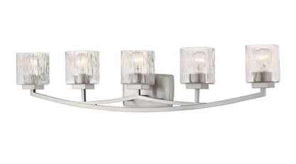 Z-Lite Zaid Vanity in Brushed Nickel 1929-5V-BN