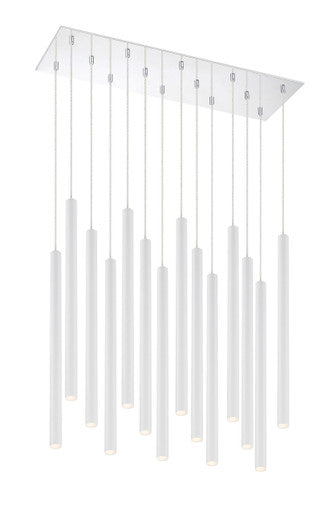 Z-Lite Forest 14 Light Chandelier in Chrome 917MP24-WH-LED-14LCH