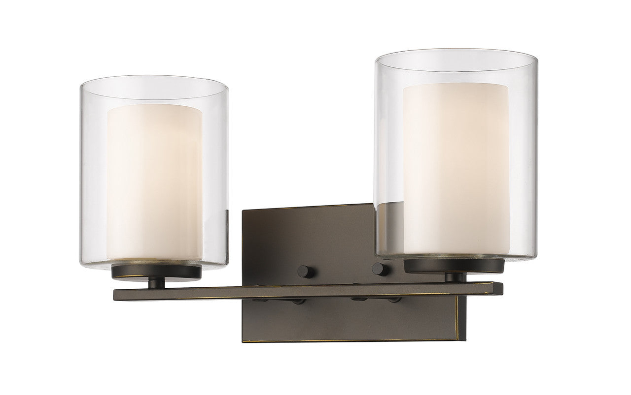 Z-Lite Willow 2 Light Vanity in Olde Bronze 426-2V-OB