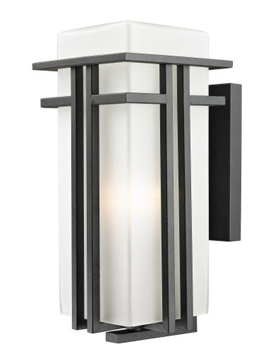 Z-Lite Abbey 1 Light Outdoor Wall Light in Black 549B-BK