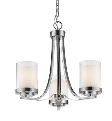 Z-Lite Willow 3 Light Chandelier in Chrome 426-3C-CH