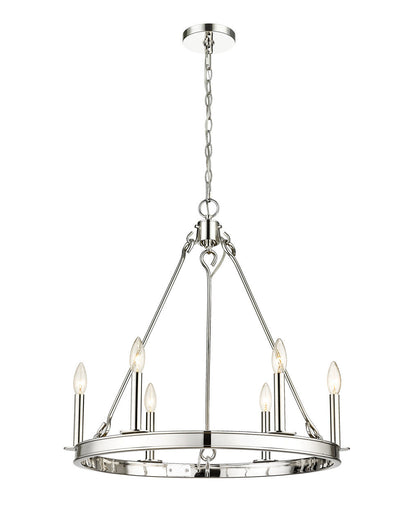 Z-Lite Barclay Chandelier in Polished Nickel 482R-6PN