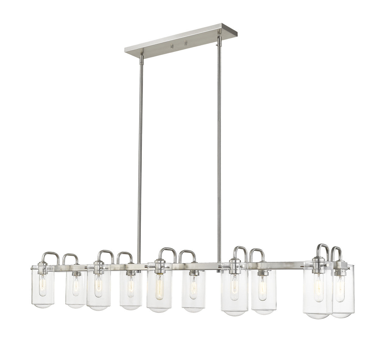 Z-Lite Delaney Chandelier in Brushed Nickel 471-10L-BN