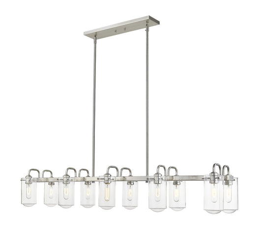 Z-Lite Delaney Chandelier in Brushed Nickel 471-10L-BN